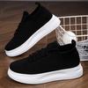 Men Shoes Mesh Breathable Thin Black Walking Shoes Unisex Slip-On Light Comfortable Loafers Women Shoes Sneakers Big Size 36-45