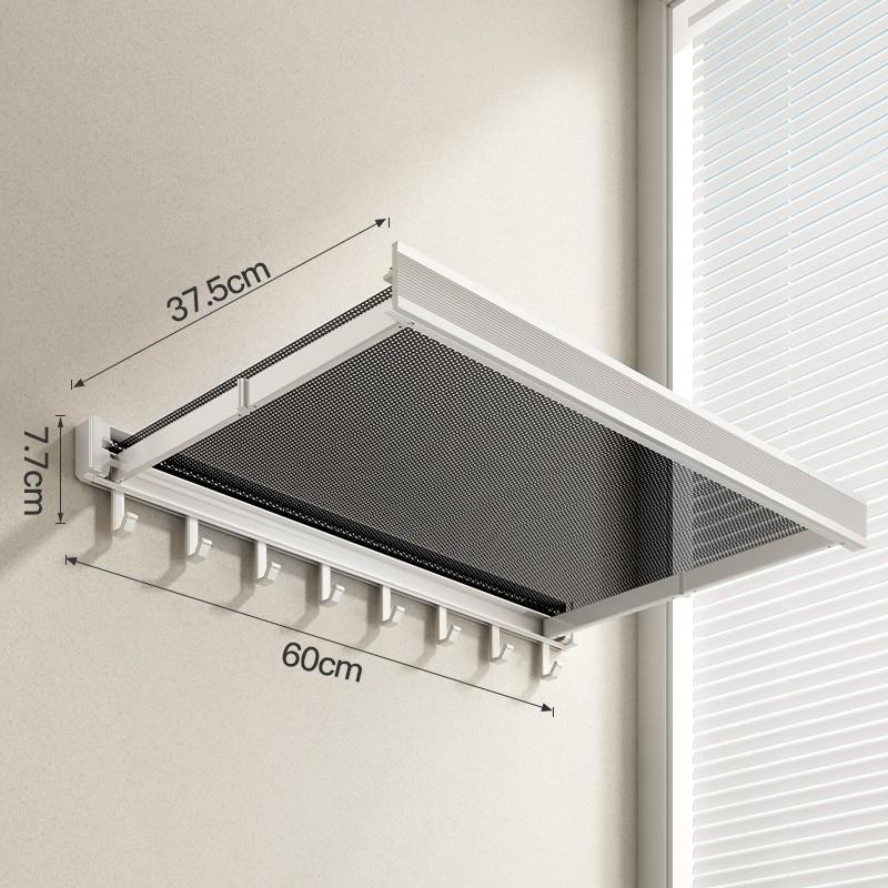 Bathroom Folding Retractable Storage Rack, No-drill Towel and Bath Towel Storage, Invisible Hanging Rack for Convenience
