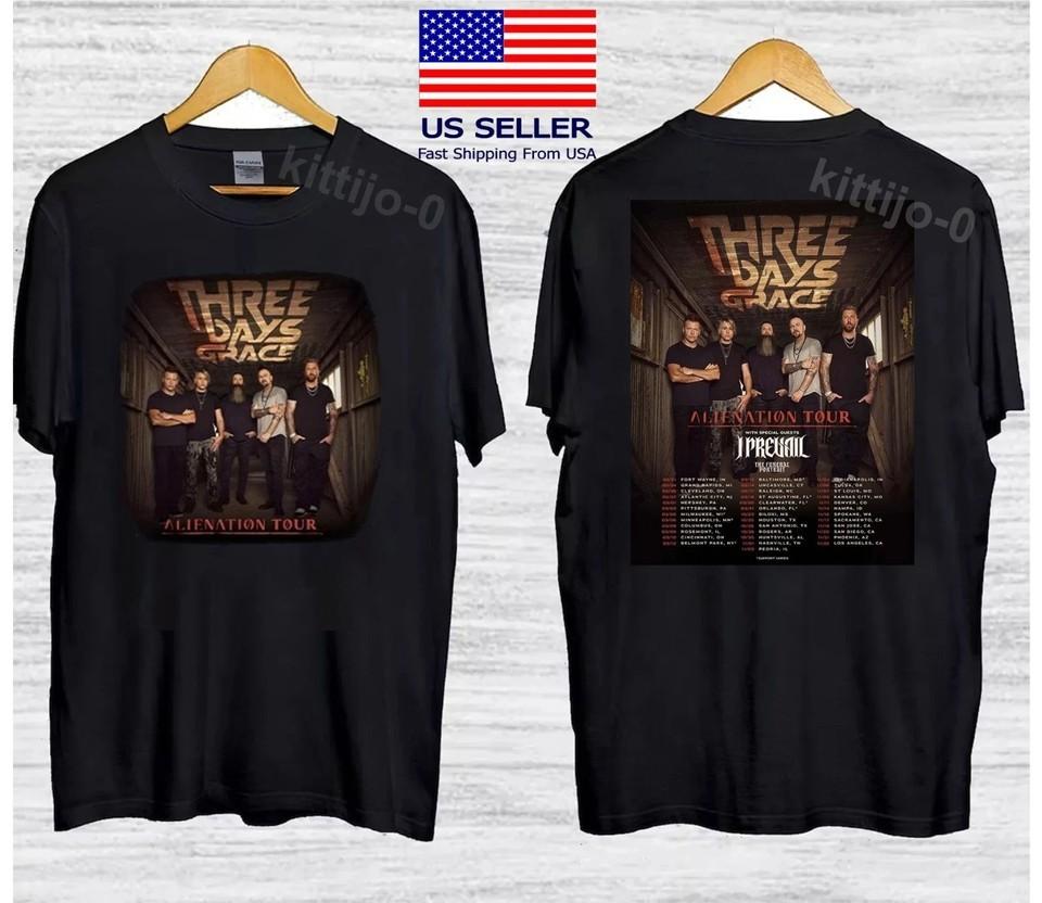 Three Days Grace Тур Отчуждение 2026 Северная Америка Футболка с 2 принтами XL