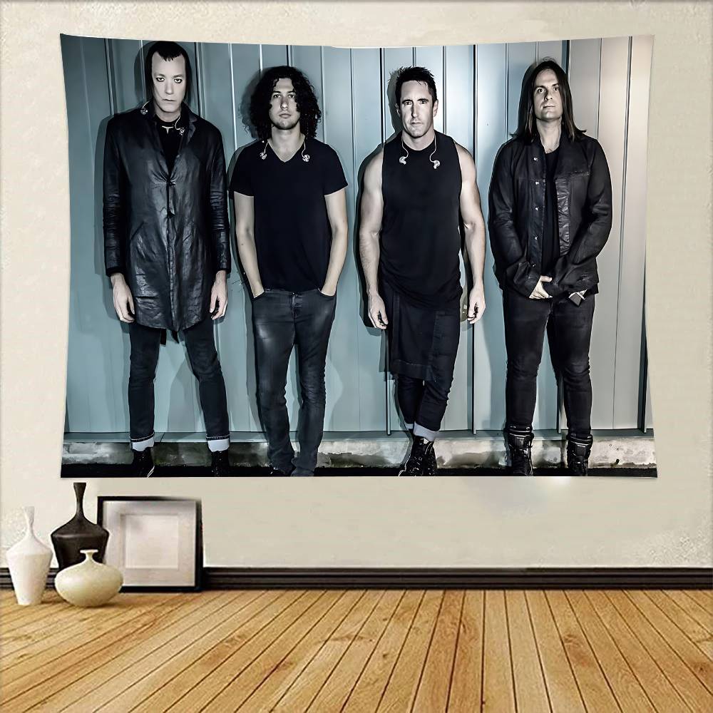 NNine IInch Nails Cool Tapestry Wall Hanging Printed Polyester Tapestry INS Decoration Wall Decor