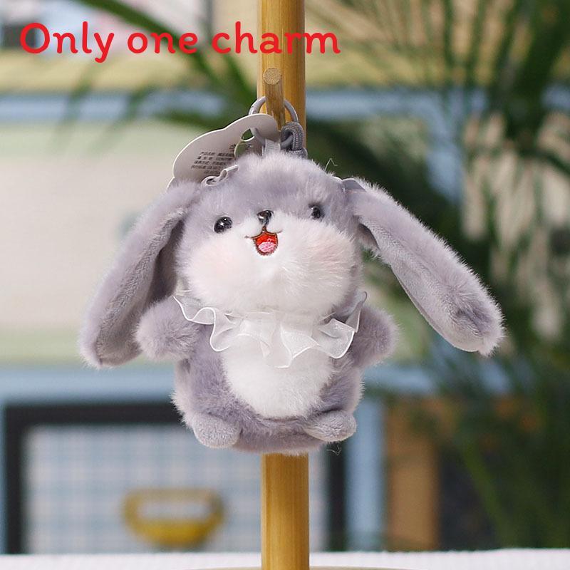 Plush Bunny Keychain Toy With Cute Ears For Wedding Gifts And Bag Decor