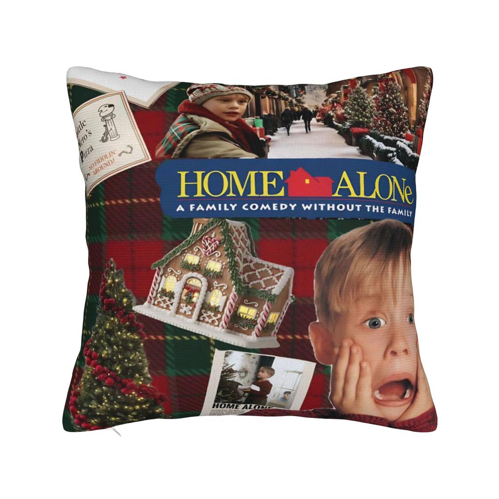 Decorative Pillowcase Home Alone Christmas Comedy Film Merch Home Throw Pillow Case Cover Square Style Multi Size