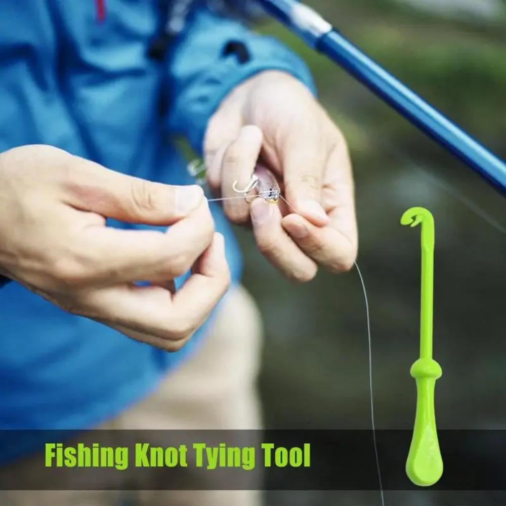 1PC Fishing Hook Tie Tool Fishing Tying Knots Ring Type Angler Accessory Fast Nail Knot Tying Tool Easy Hook Loop Tyer For Sea