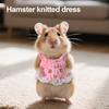 Small Pet Dress Mini Knitted Ferret Clothes Handmade Hamster Princess Skirt for Rabbit Guinea Pig Squirrels Chinchilla