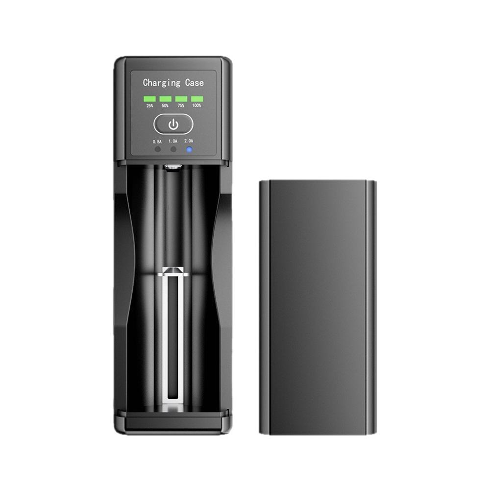 Li-ion/IMR/INR/ICR USB Battery Charger Rechargeable Lithium Battery For 10400/14500/14650/18350/18650/20700/21700/26650/26700/ чёрный
