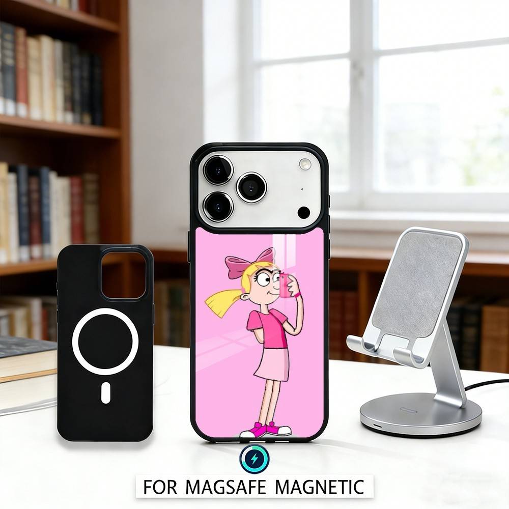 1PC H-Hey A-Arnolds Phone Case For iPhone 17,16,15,14,13,12,Pro,Max For Magsafe Magnetic Wireless Charging