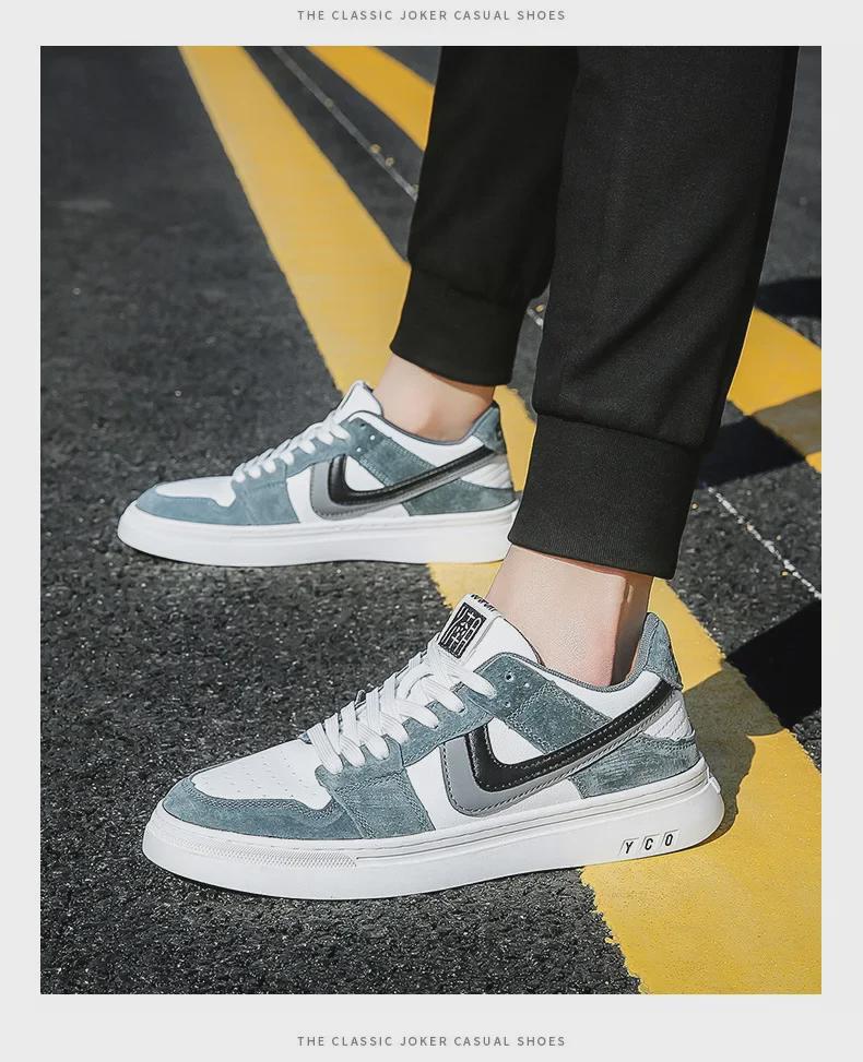 2024 Men's Low-Top White Sneakers: Fashionable, Versatile, and Breathable for Spring/Summer