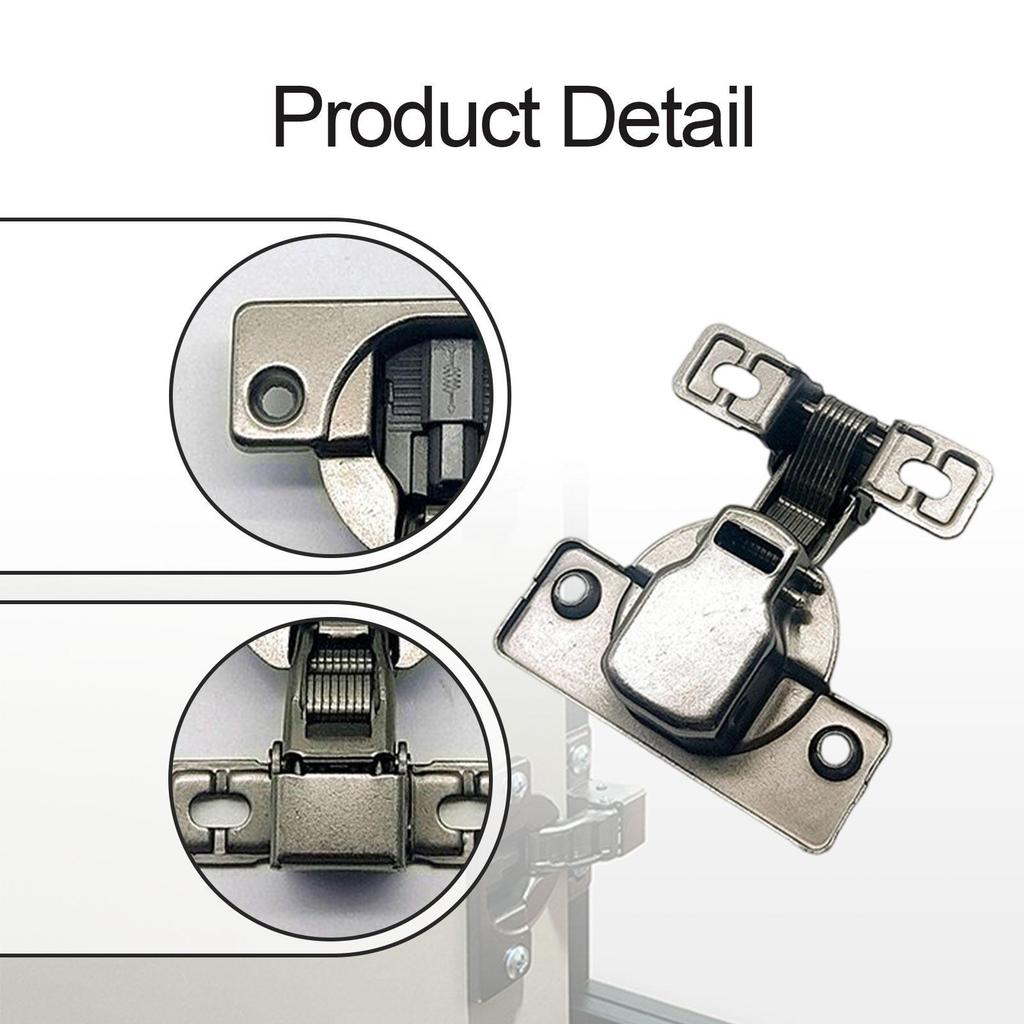 4x Self Closing Door Hinges Carbon Steel ,Furniture Hardware, Easy To Install, Rust Resistant Cabinet Hinges Cupboard Hinges