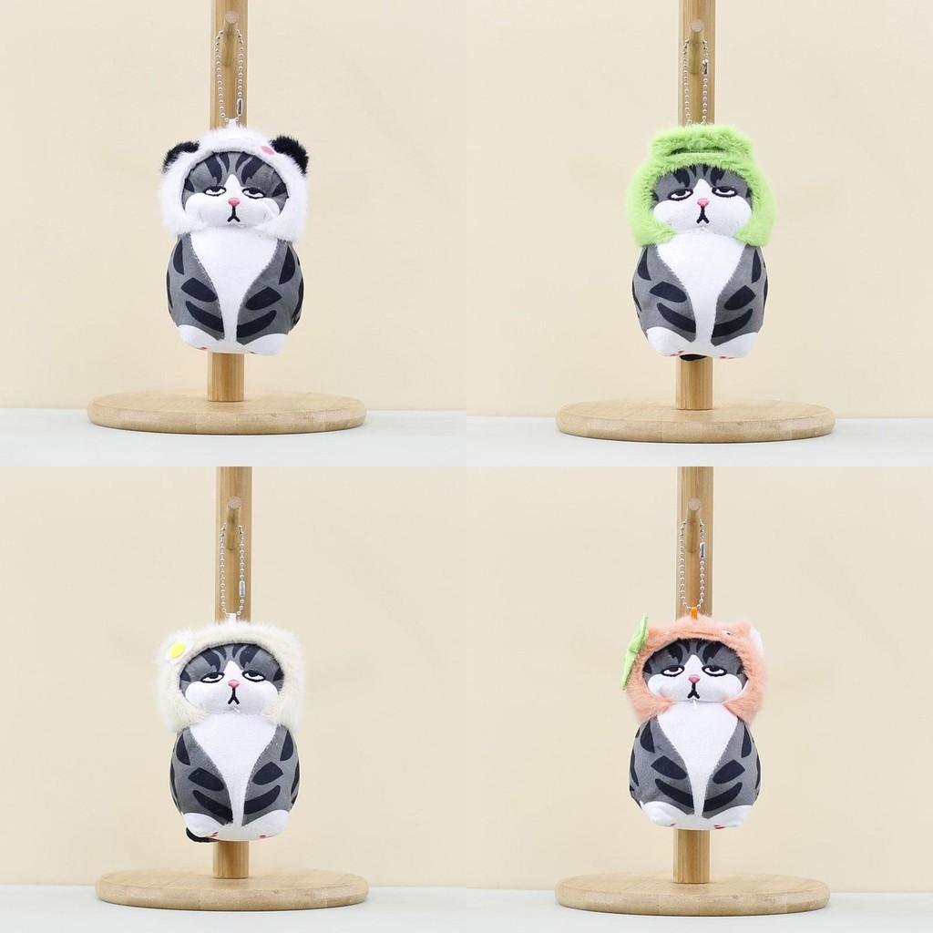 Sweet Cat Plush Keychain Adorable Miniature Cat Doll For Bags Key Accessories