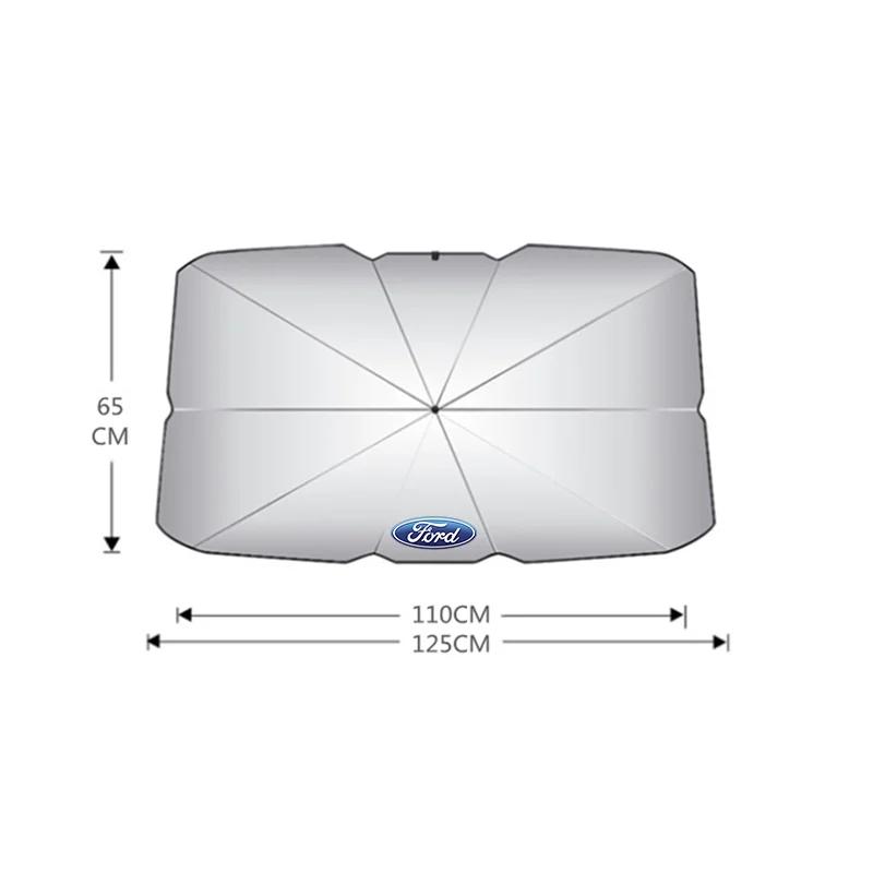

Car Sticker Ford New 2025 Hot Car Parasol Front Windshield Visor Sun Block Folding Sunscreen For Ford Focus mk2 mk3 mk4 Fiesta m