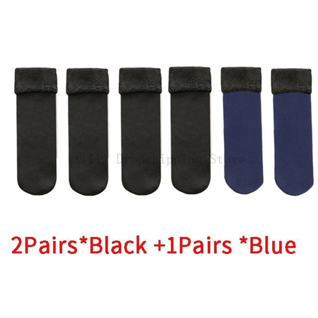 3 Paar Damen Winterstiefel Thermische Wollsocken Set Herren Gefütterte Socken Warme Fleece Socken Set Frau Zuhause Boden Dicke Strümpfe