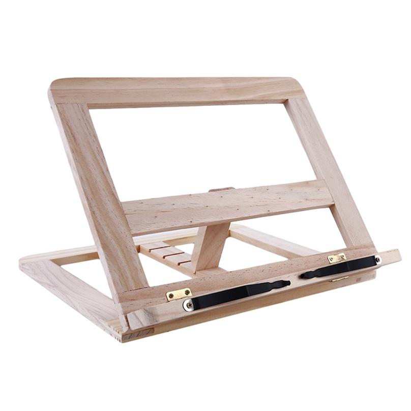 Fashion Household Wooden Notebook Stand Adjustable View Creative Desktops Laptop Stand for Bed