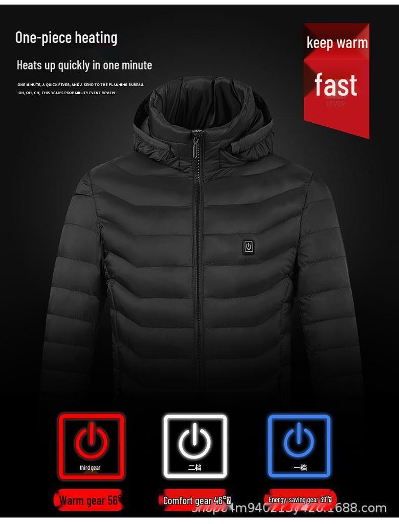 Intelligente temperaturkontrollierte beheizte Baumwolljacke: Elektrisch, Warm und Bequem