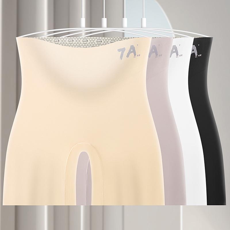 7A High-Waisted Gray-Blue Women’s Tummy Control Yoga Leggings for Hip-Lifting and Slimming