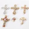 Cross Rhinestone Gem DIY Phone Case Accessories - Alloy Material