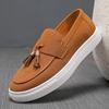 New Luxury Men Slip On Black Brown Tassel Loafter Leisure Leather Shoes Male Comfortable Sneakers Tenis Masculino Zapatos Hombre
