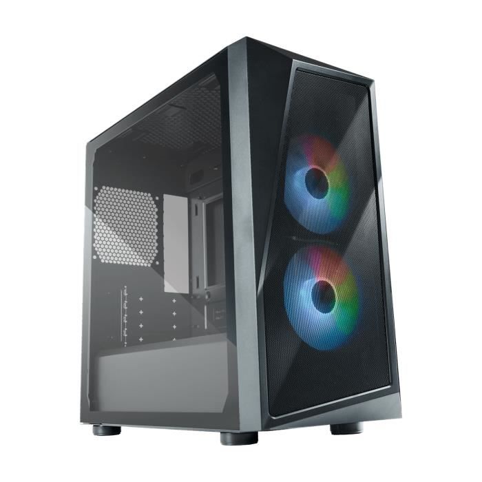 Boîtier PC Cooler Master CMP 320 - mATX - Noir - 2 ventilateurs ARGB - Options de refroidissement polyvalentes