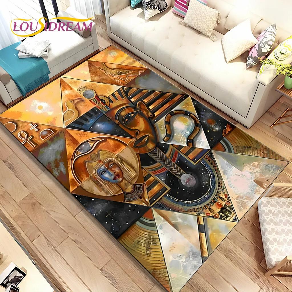 HD Egypt Death Anubis Mythology Horus Area Koberec,Koberec pro domácí Obývací pokoj Ložnice Pohovka Rohožka Kuchyň Dekor,Protiskluzová podložka