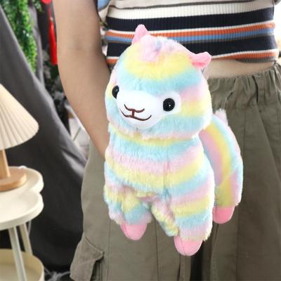 Stuffed Figure Doll Birthday Gift Toy Home Soft Toys Alpaca Plush Doll Stuffed Plush Toys Colorful Alpaca Doll