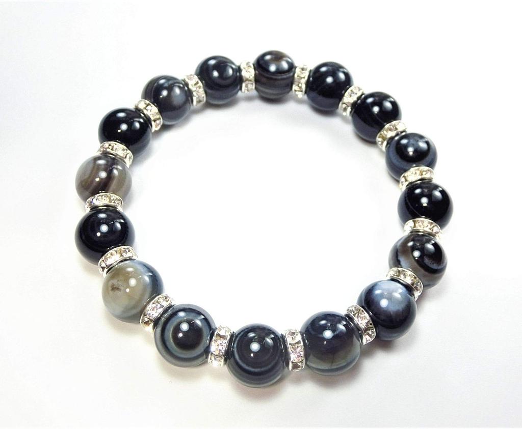 Kanaishi for warding off evil and fulfilling Eye with Tibetan Eye and Power for Women AAA Crushed Standard Size for [Amulet wishes!] God's Bracelet,