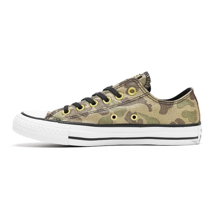 

Converse All Star Ctas Ox Удобные Нескользящие Прочные Легкие Низкие Кеды Женские Кроссовки Золотой Хаки Камуфляж 559838C 39