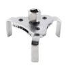 Car Truck Adjustable Two Way Oil Filter Key Wrench Tool with 3 Jaw Repair Removal Tool