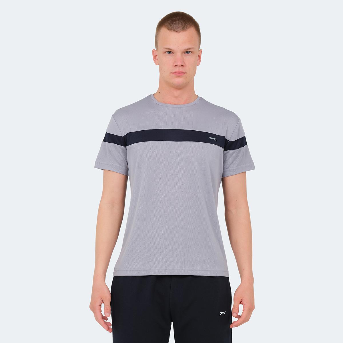 

OMIQ IN-серая мужская футболка L серый