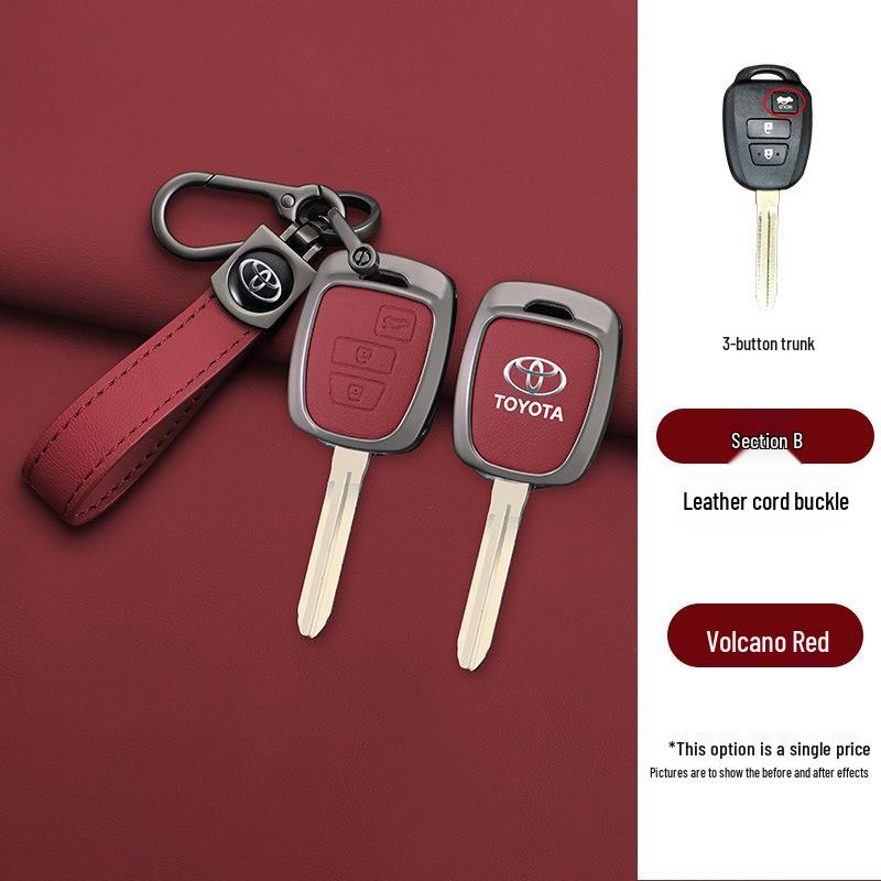 Metal Shell Key Case for Toyota FJ Cruiser, Old Model RAV4, Prado, and Land Cruiser