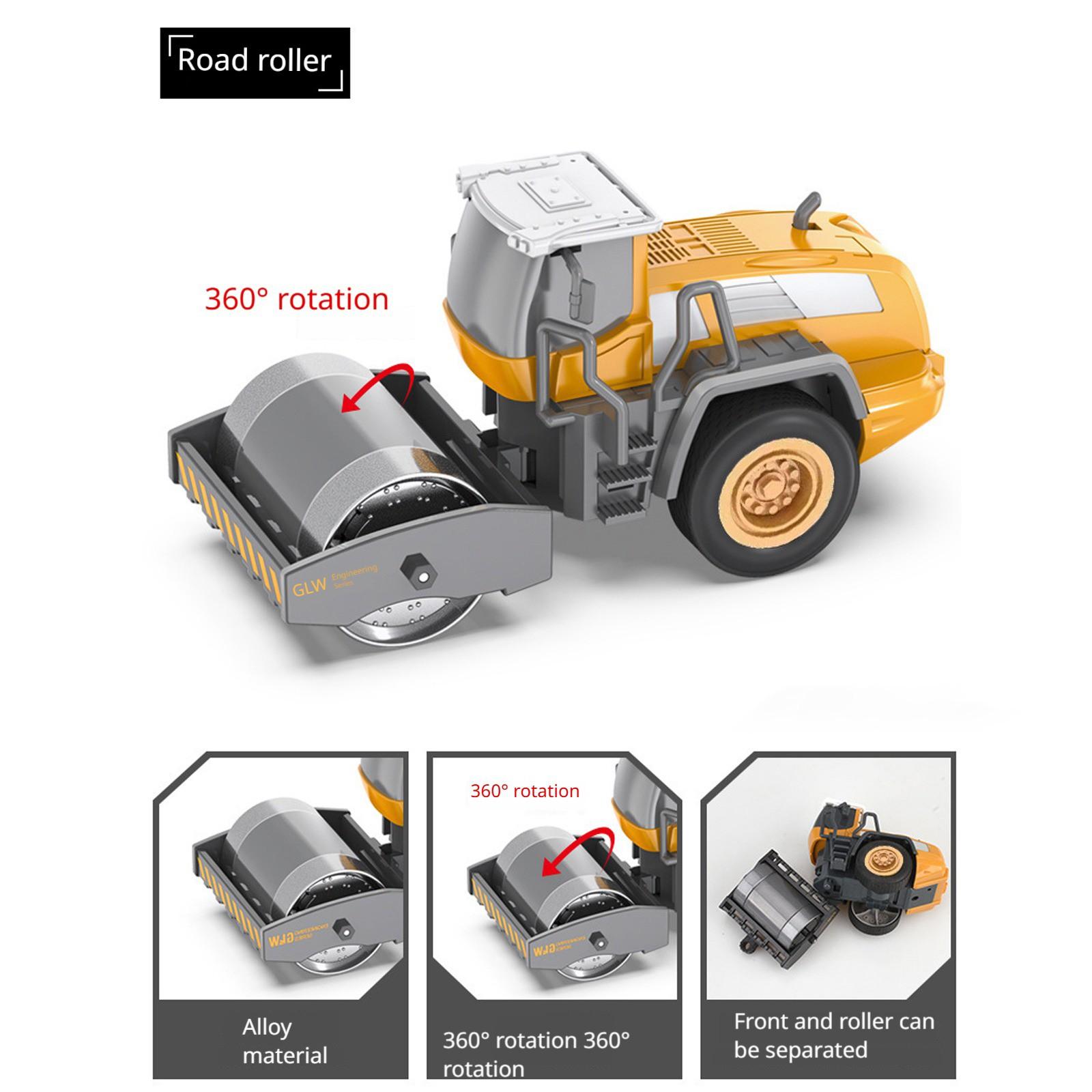 

Boys Engineering Dump Truck Toy, Alloy Realistic Excavator Pull Back Truck One Size
