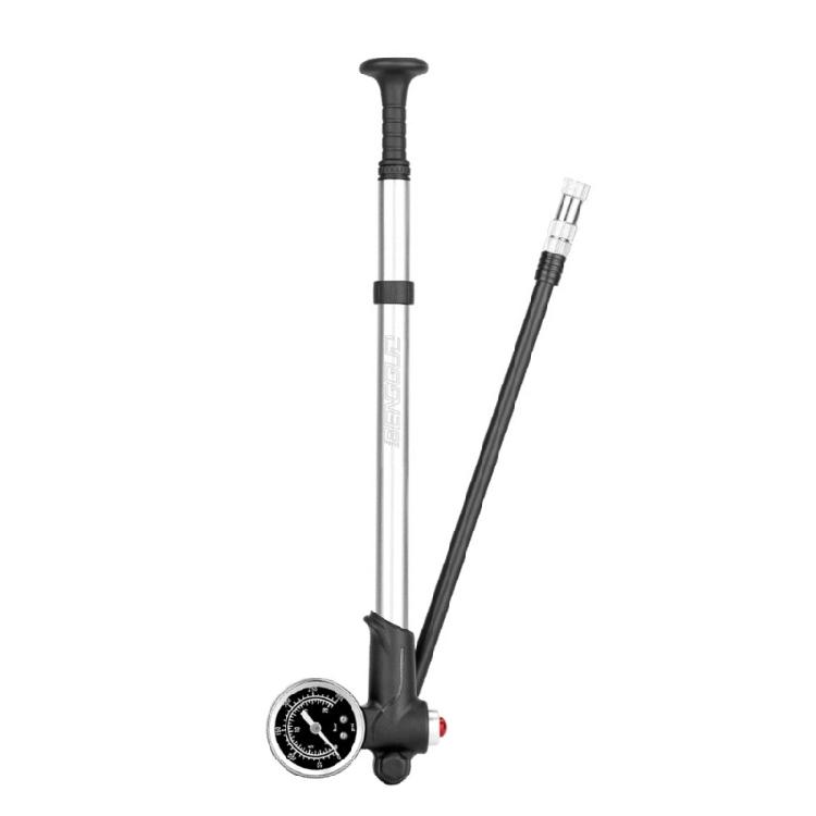 Small Pumps Inflator Portable High Pressure Shock Pumps for Front Fork and Rear Suspension 300PSI Air Pumps with Gauge