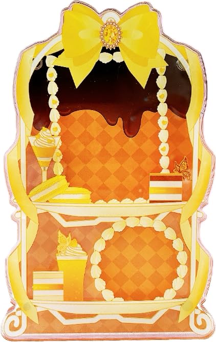 

Акриловая рамка Для значков и карточек Oshikatsu Otakatsu Aniota Аниме товары украшения Желтый [Послеобеденный чай] хранение, g.triger G-Trigger