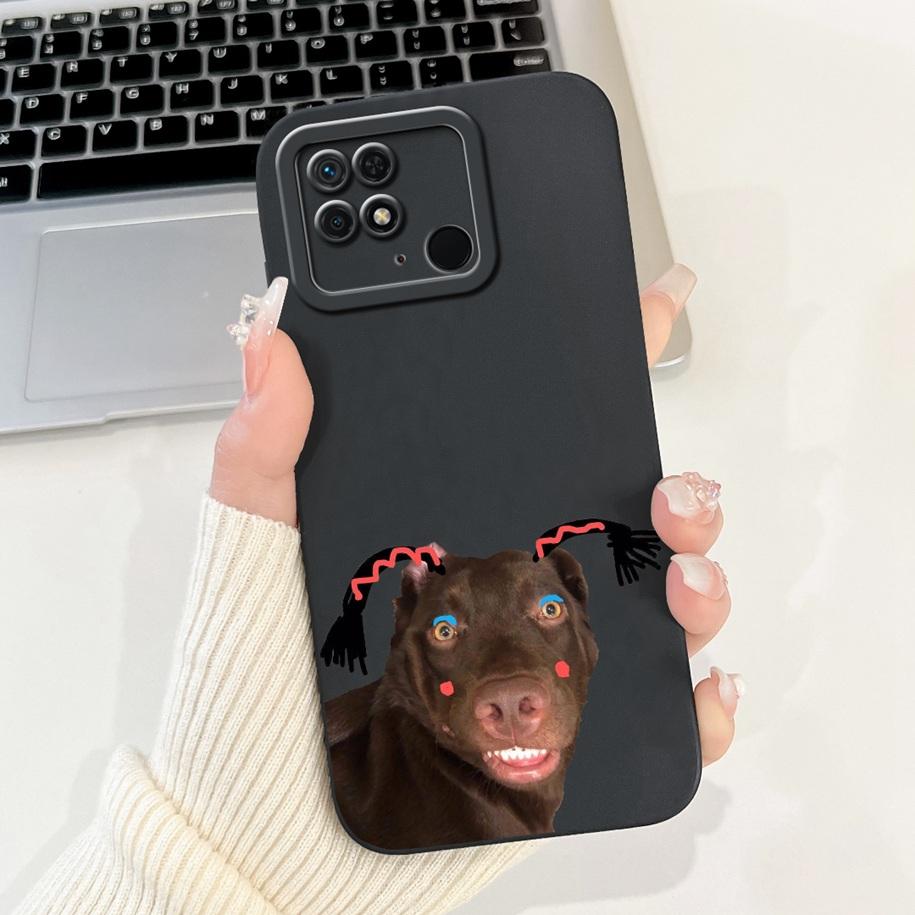 For Xiaomi Redmi 10C Case Cute Panda Rabbit Cartoon Matte Back Cover For Xiaomi Redmi 10 Power Shockproof Bumper Redmi10C Fundas