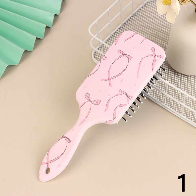 

Расческа с воздушной подушкой для массажа головы и вишневого цвета для девочек, специальная гладкая пушистая расческа для укладки волос с воздушной подушкой