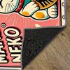 VIKAMA Cartoon Lucky Cat Carpet Pink Doormat  Welcome Mat Lightweight Living Room Carpet Rug For Bedroom  Bathroom Room Home Dec