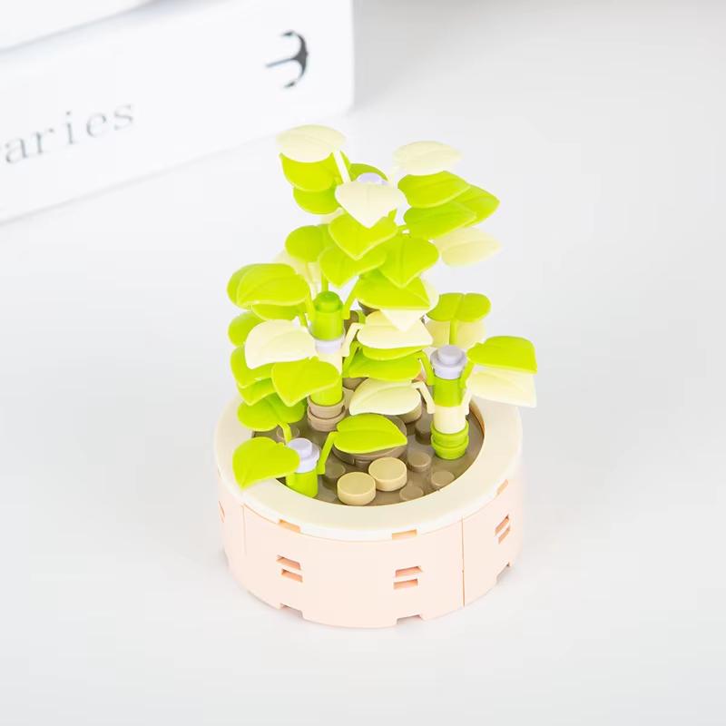 Mini Building Blocks Flower Children's Girls Mini Art Building Blocks Toy DIY Valentine's Day Gift