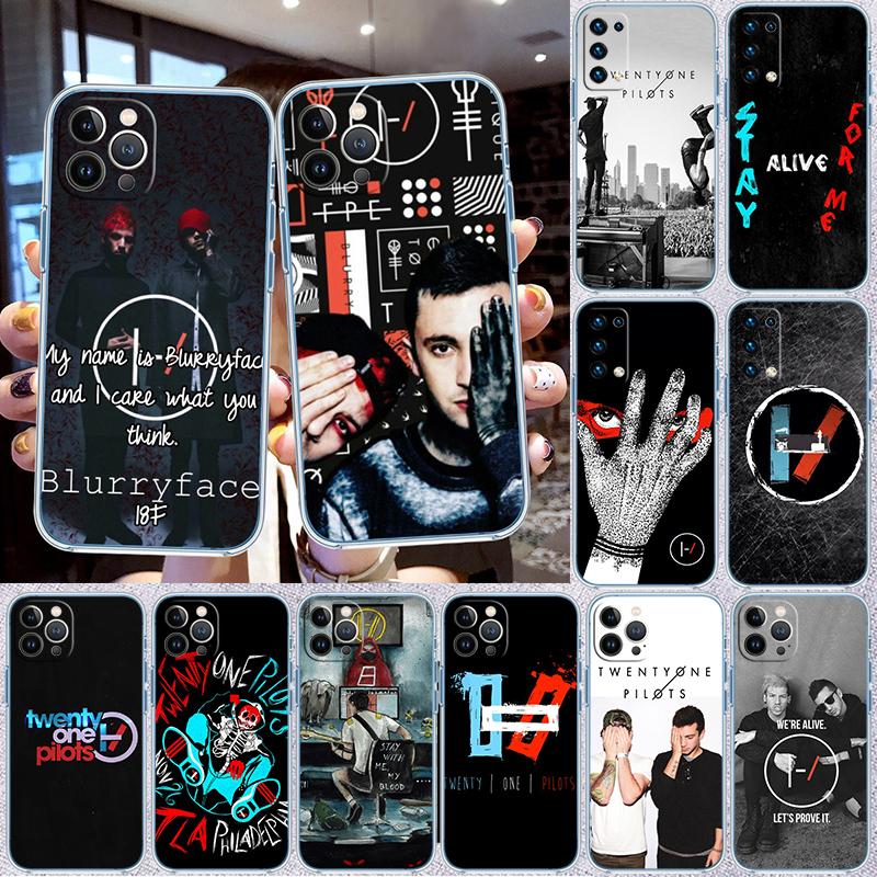 T-Twenty O-One P-Pilots Transparent Phone Case for Samsung Galaxy A04 A04S A14 A23 A34 A54 M23 M33 M52 M53