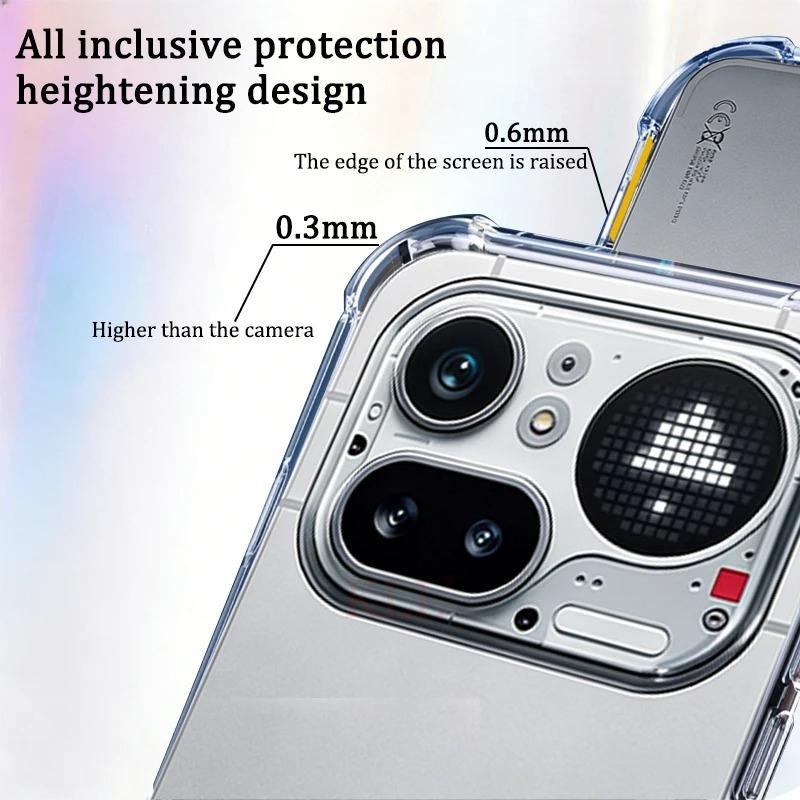Transparent TPU Case For Nothing Phone 3A Lite 3A Pro 2A Cmf 1 2 Protective Cover Four Corners Shockproof Bumper Phone Shell