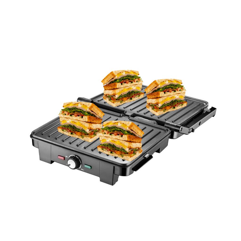 Electric Grill, Foldable, With Temperature Control