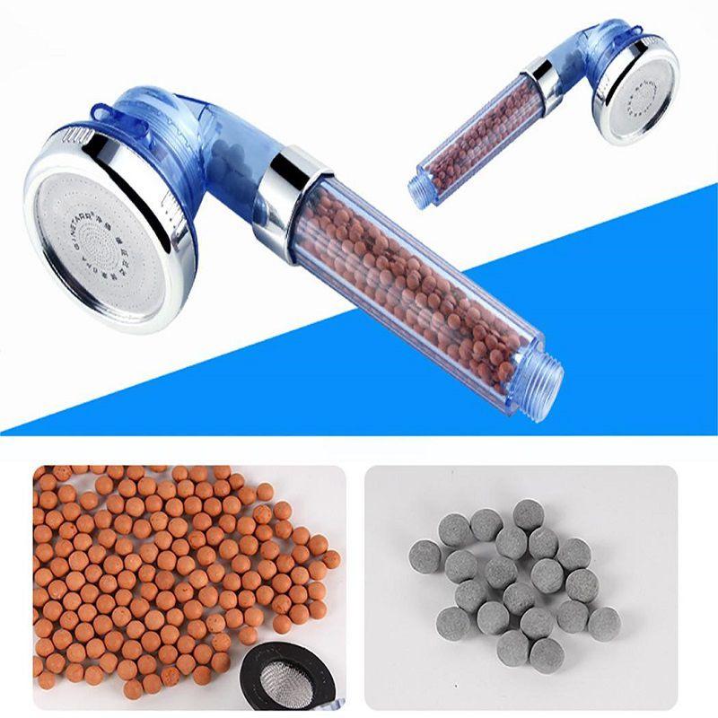 Adjustable 3mode Shower Head High Pressure Saving Water Filter Spa Nozzle Bath