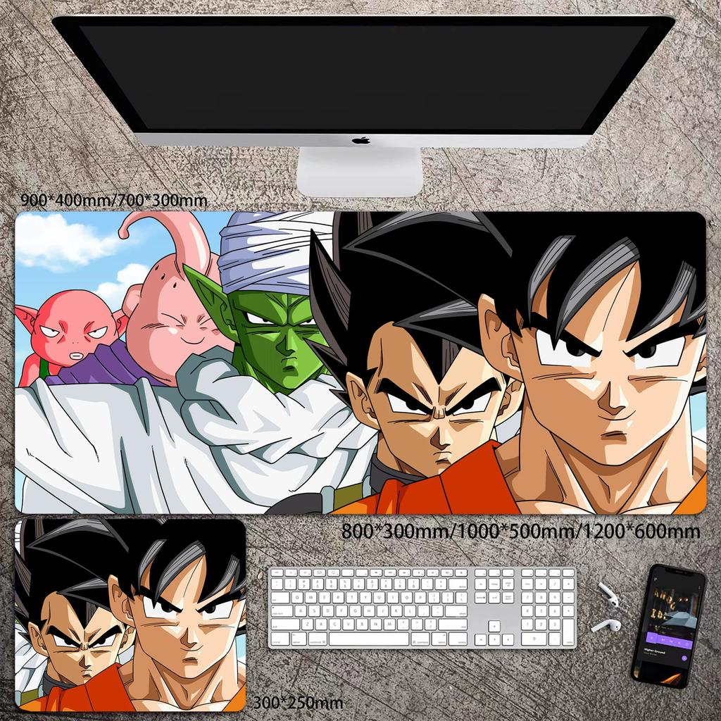Skórzana podkładka pod mysz do biura Wysoka rozdzielczość Drukowanie Dragon Ball Mata na biurko Uroczy Son Goku Zablokowana krawędź Duży Pogrubiony Mata na biurko komputerowe Podkładka do pisania Klawiatura