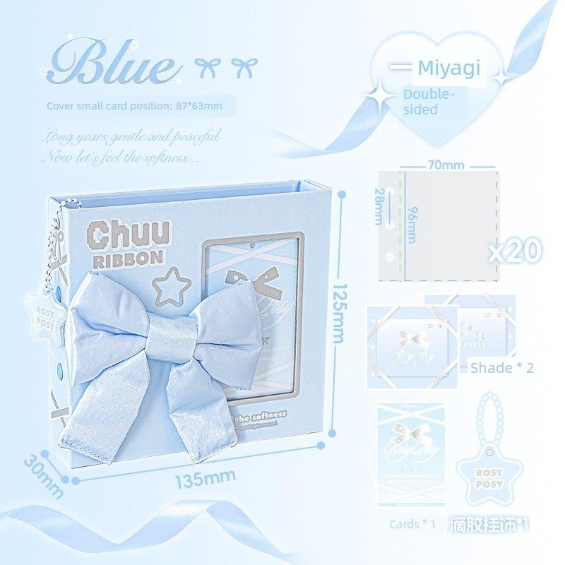 

Rosyposy Soft Mini Card Binder Polaroid Album Card Storage Book Mini Truck One Palace High-Looking Ins blue-blue