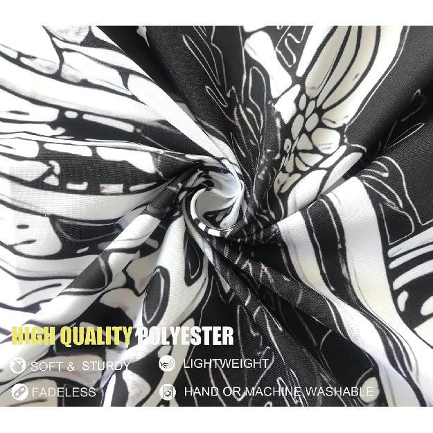 Onivein The Lovers Skull Tapestry Gothic Tapestry Vertical Black and White Skeleton Gothic Witch Sun Moon Floral Plant Snake Tapestries Wall Hanging