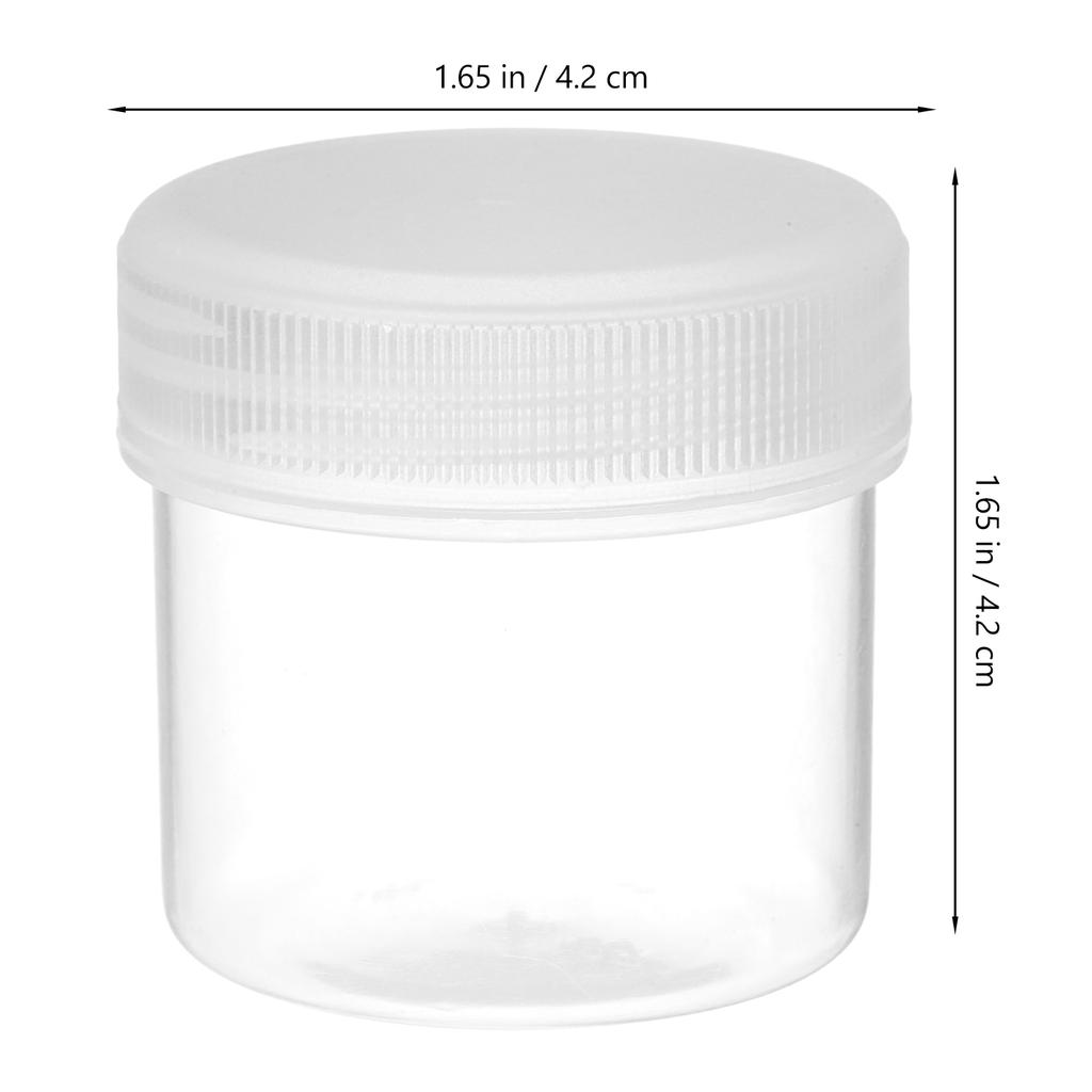 6Pcs 30Ml Heavy Duty Plastic Storage Tins Non Deformable Waterproof Capsules for Art Craft Industry Reusable Paint Pigment