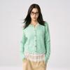 Striped knitted sweater women's autumn and winter new design crew neck top lazy style inside bottoming sweater jacket