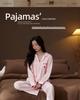 Women's Thin Ice Silk Pajamas - Spring/Autumn, Long Sleeve, Classy, Versatile for Home or Outdoor Wear, Includes Adorable Puppy Pattern.
