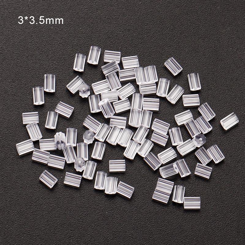 100-200pcs/Lot Rubber Ear Backs Stopper Earnuts Stud Earring Back Supplies For DIY Jewelry Findings Making Accessories Wholesale