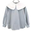 Yori 22AW Made In Japan Long Sleeve Wide Collar Stretch Blouse 38 Women Used