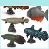 Piranha Zeeleven Vis Model Pvc Educatieve Display Met Standaard Voor Wetenschapsliefhebbers