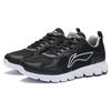 Li-Ning Comfortable Shock Absorbing Non-Slip Wear-Resistant Breathable Low-Top Running Shoes Men sneakers Black White ARSR059-1