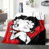 1pc Betty Boop Adventures Flannel Blanket,Ultra Soft Warm Plush Throw for Home Bedroom Bed Sofa Cover Camping Picnic gift Y72429